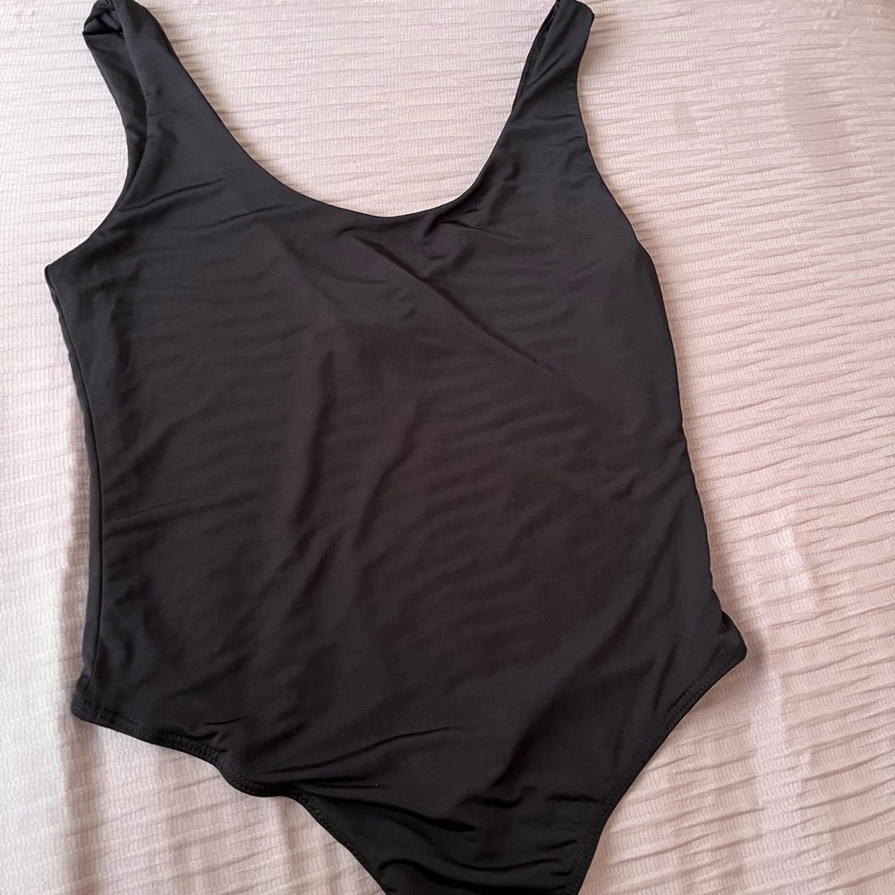 Black One-Piece Swimsuit